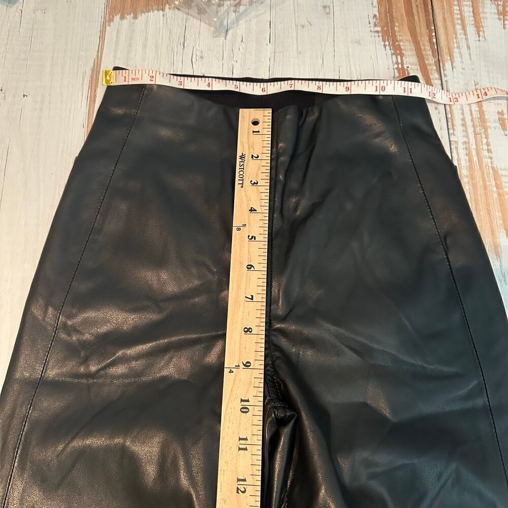 rag & bone Nina Faux Leather Pants Black Pull On Skinny Pants Size XS - Picture 12 of 14